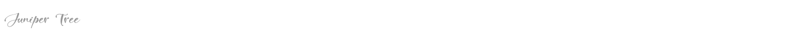 Juniper Tree font preview